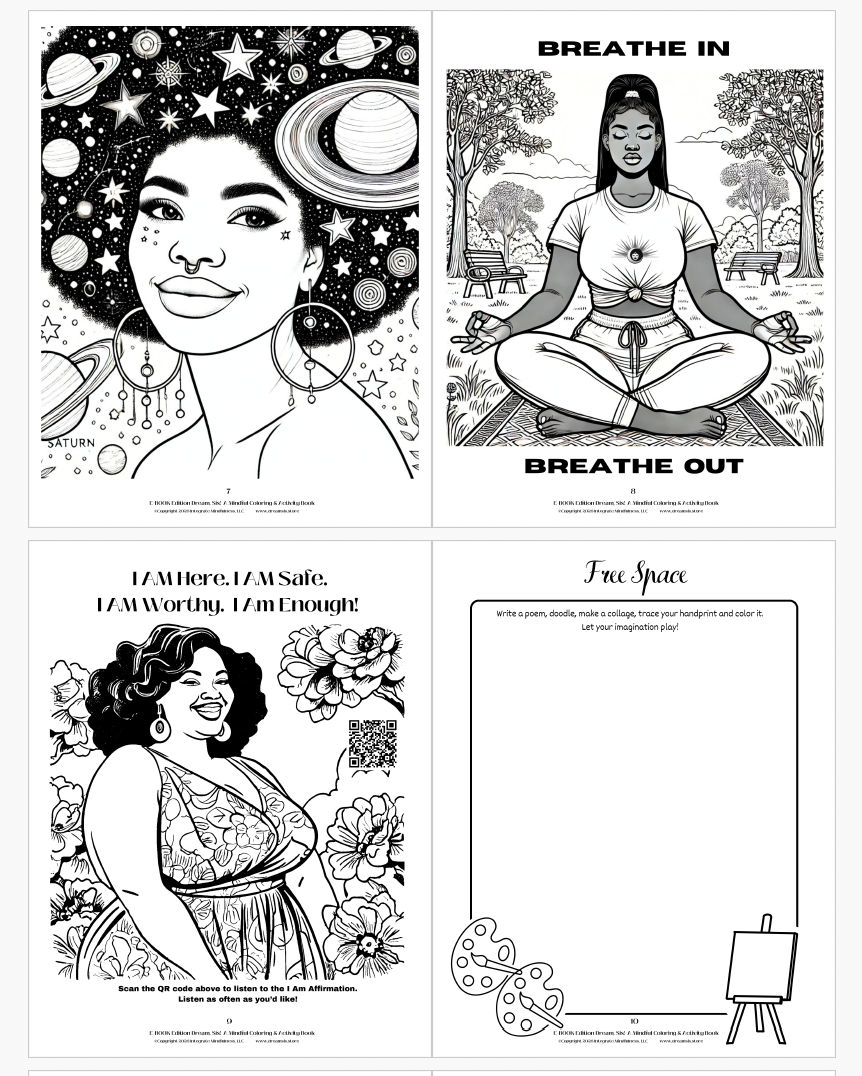E-book Edition – Dream, Sis! Mindful Coloring & Activity Book