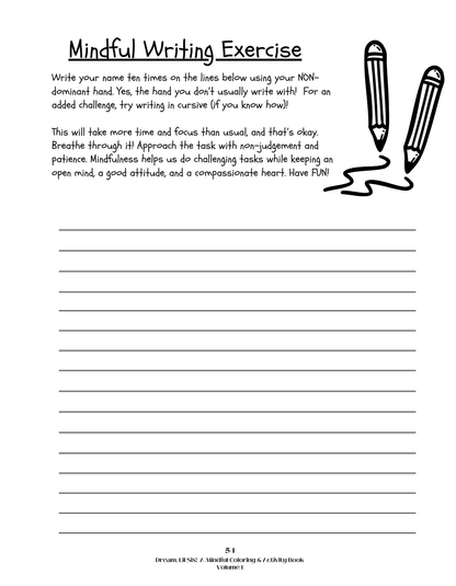 Dream, Lil’ Sis! Mindful Coloring & Activity Book